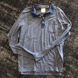 Men’s Billy Reid long sleeve polo